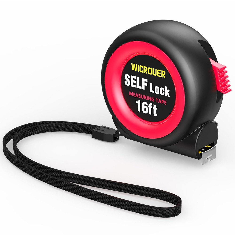Tape Measure16FT Self-Locking, Steel Made Retractable 7.6 m, 16FT