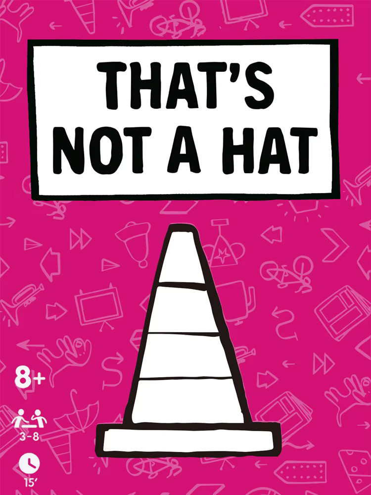 3x That's Not a Hat - Fun Bluffing & Memory Party Game for All Ages Components