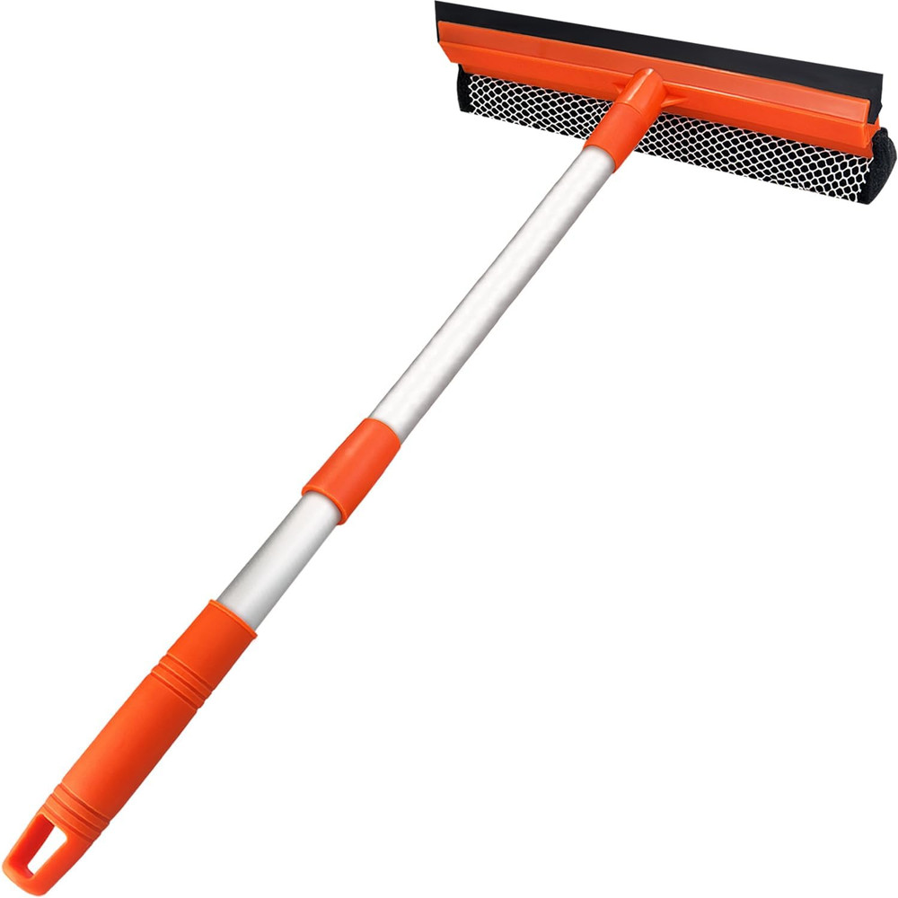 Window Squeegee for Window Cleaning with Retractable Pole, Squeegee Window Clean