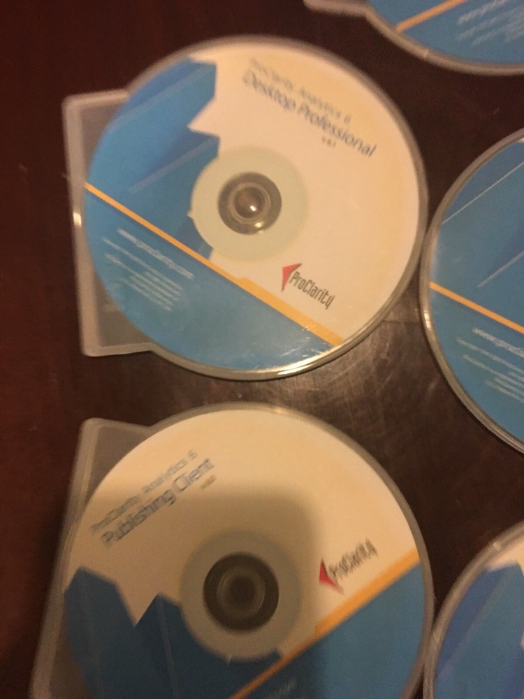 $10000 PROCLARITY Version 6 CDs. Analytics And Development Software’s