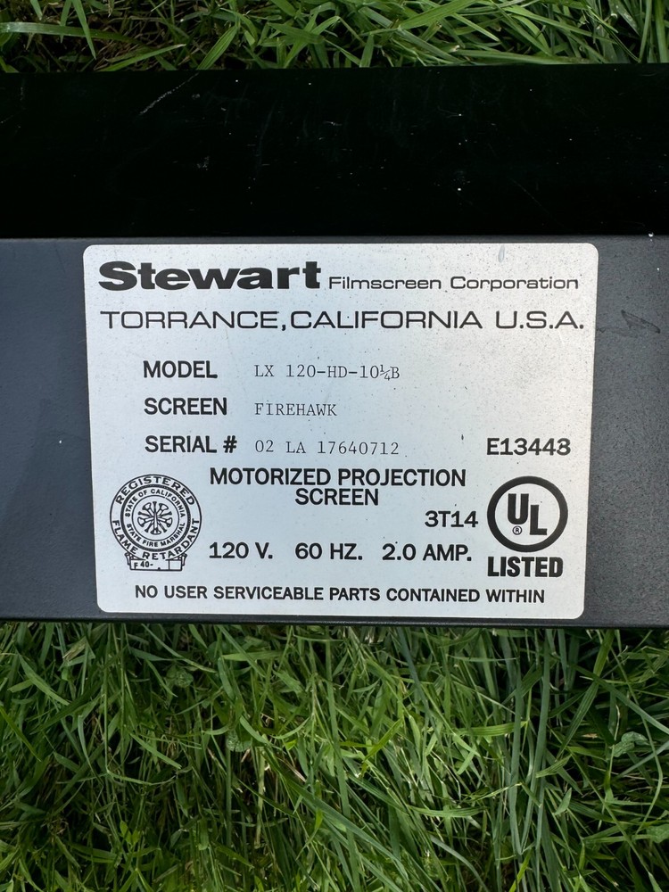 Stewart Luxus Model A Motorized Projection Screen - 120"