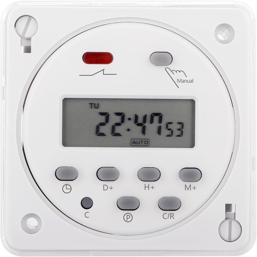 Timer Switch, CN101A, DC/AC 24V 16Amp, Digital LCD Power Programmable Timer Time