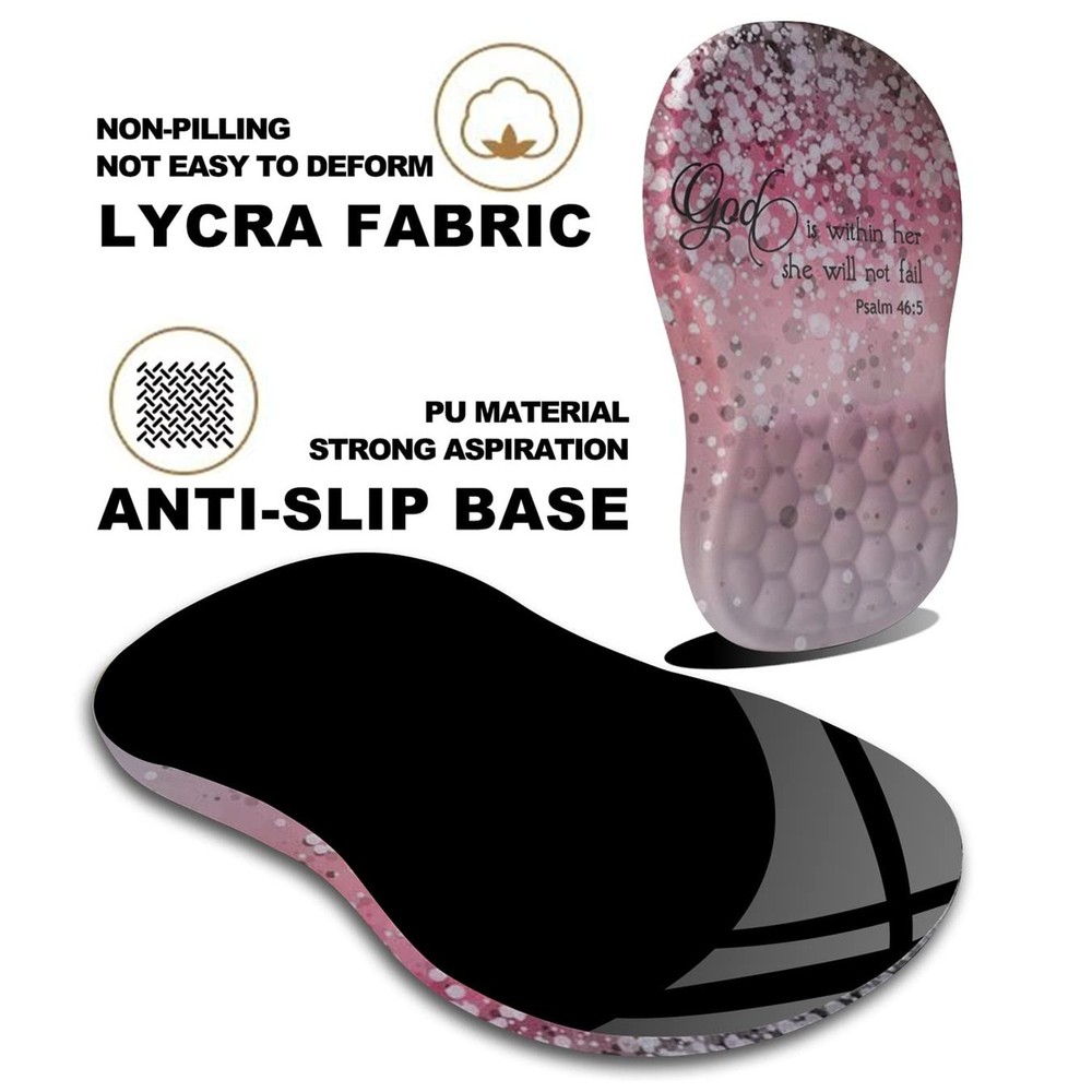 Mouse Pad Wrist Support, Ergonomic Mouse Pad with Massage Dot, Comfortable Co...