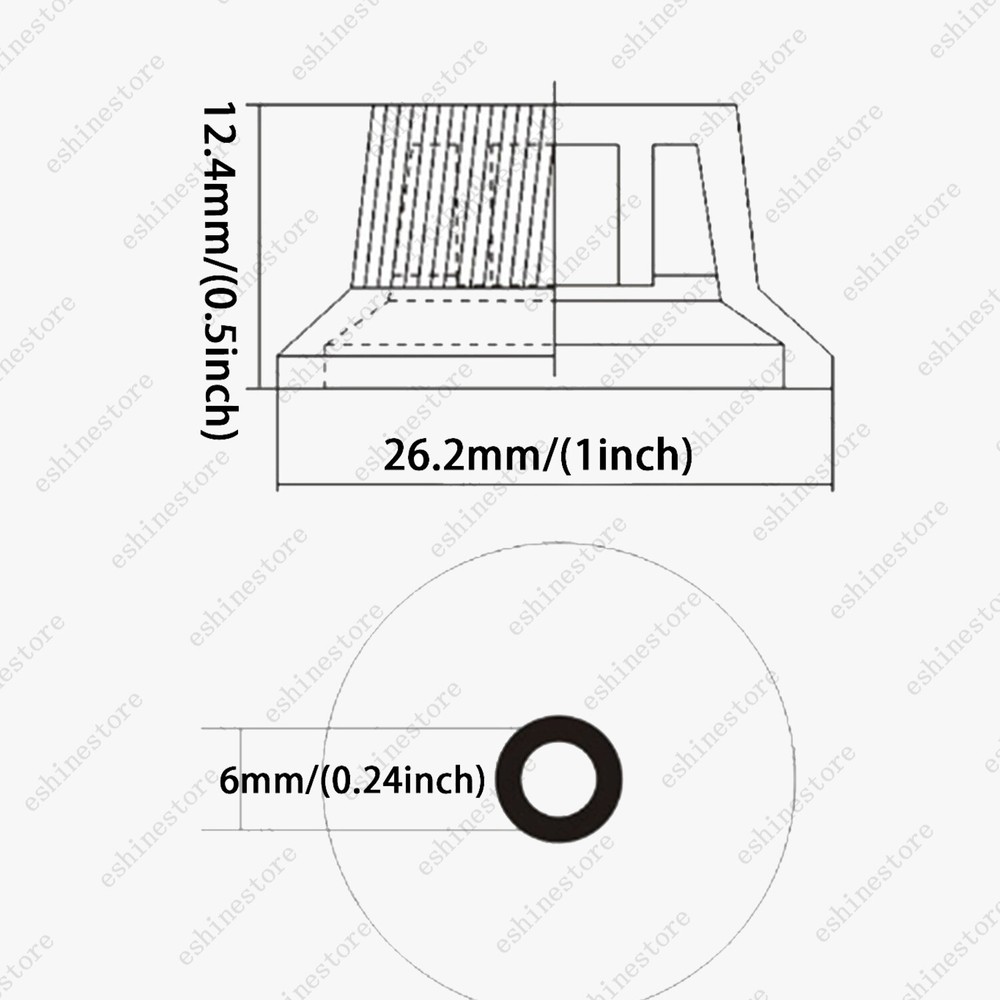 4 Pcs Black LP Custom Control Knobs Speed Dial Knobs for Les Paul SG Guitar