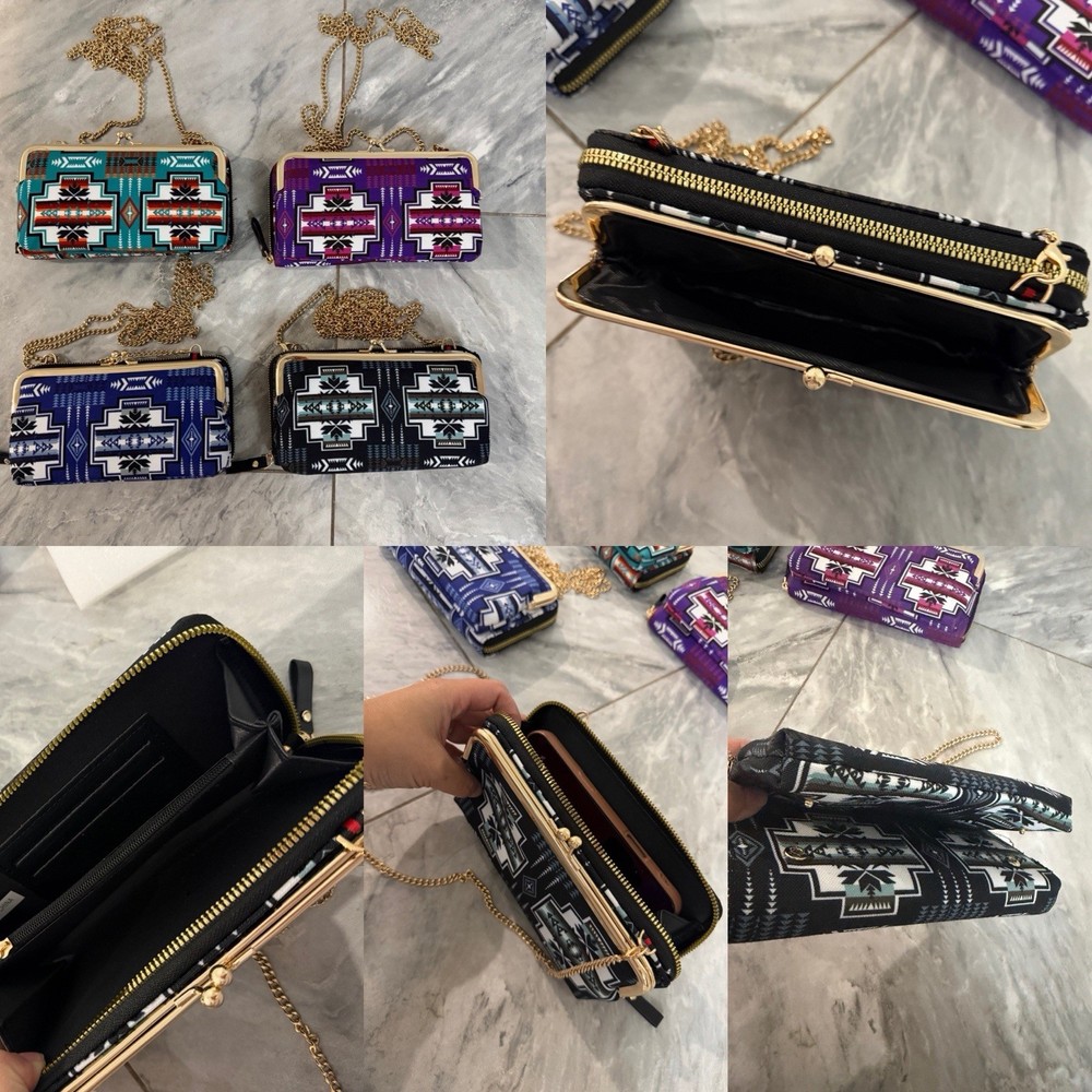 Southwest Design Wallet with chain