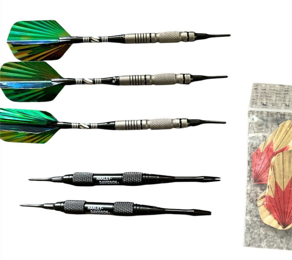 Harley Davidson Soft Tip Darts + Extra Darts