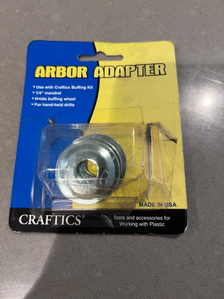 New Craftics 1/4" Arbor Adapter for buffing wheels