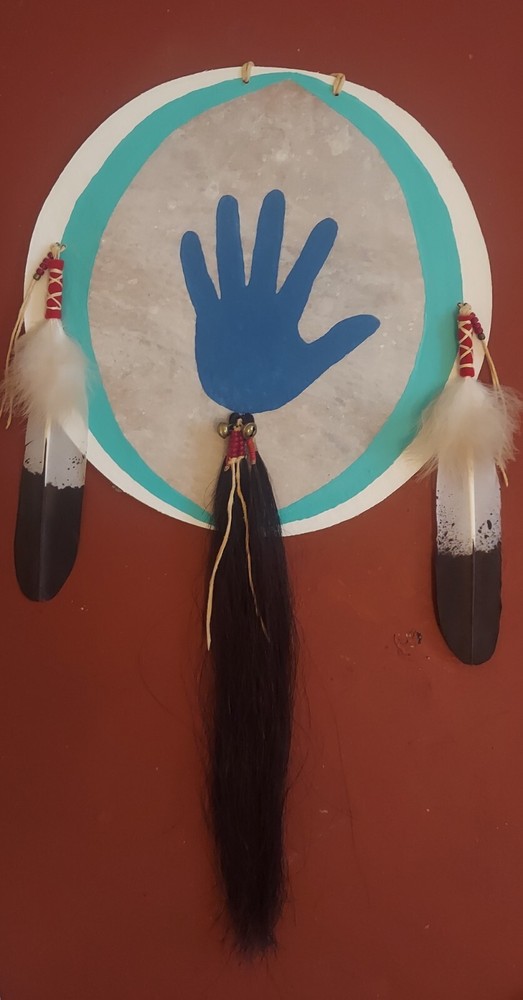 NATIVE AMERICAN RAWHIDE SHEILD