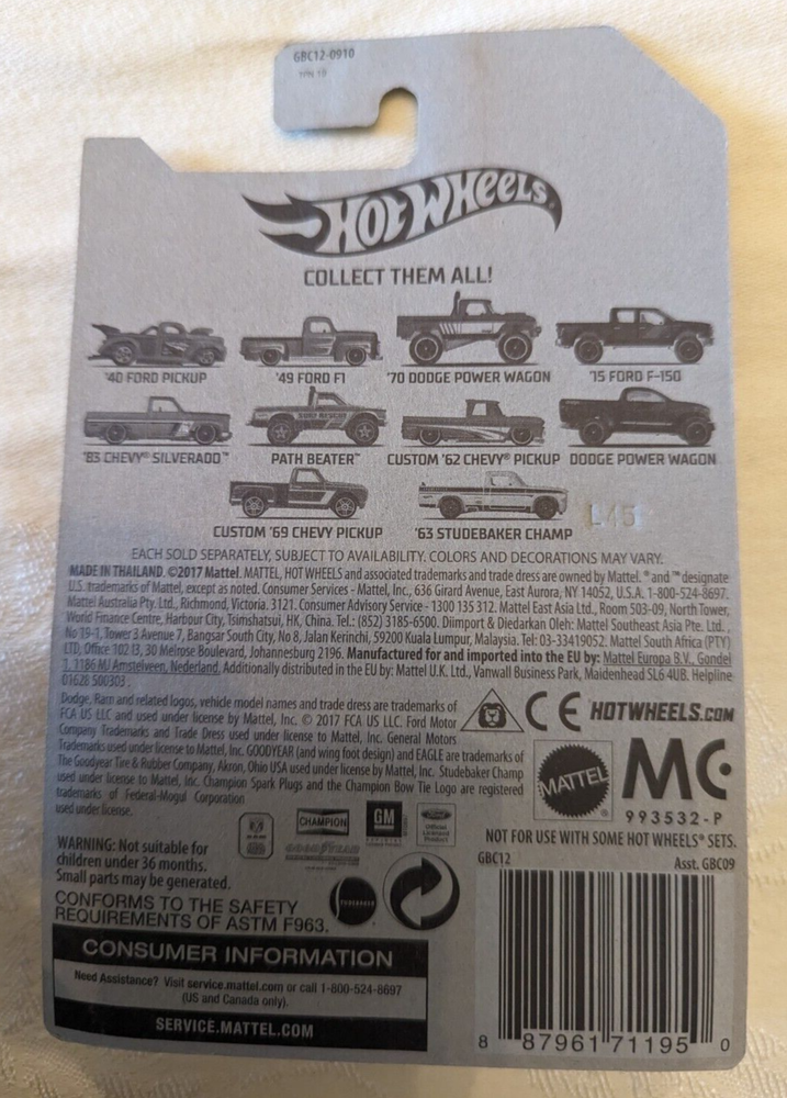 Studebaker Champ T Cab Hot Wheels Model