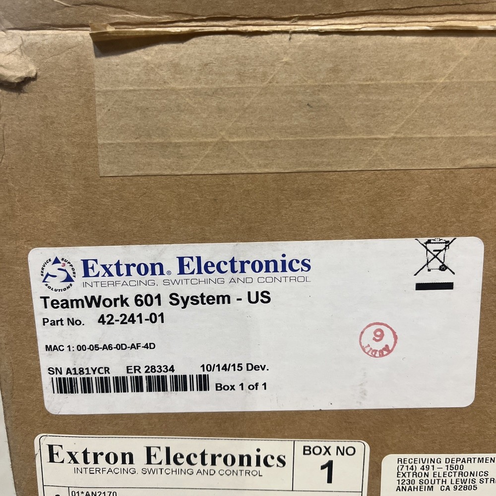Extron TeamWork 601 System 42-241-01