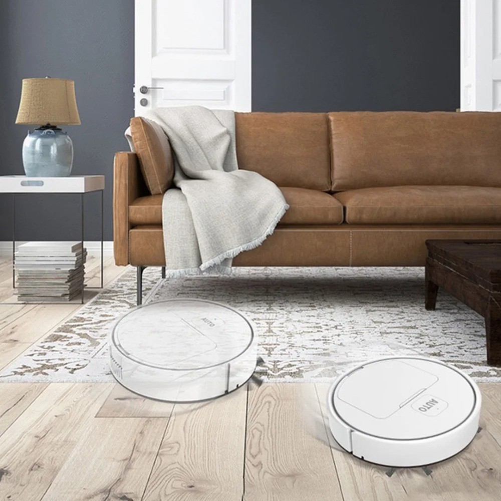 3-in-1 Robot Vacuum Cleaner USB Rechargeable Smart Navigation To Avoid Objects A