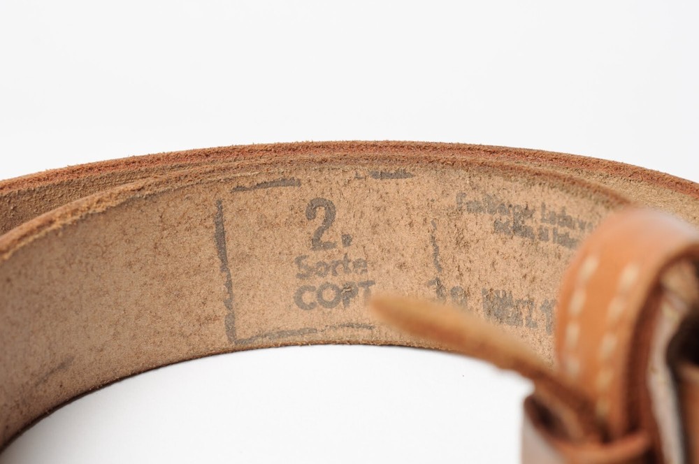 Leather army adjustable belt, for historical reenactment