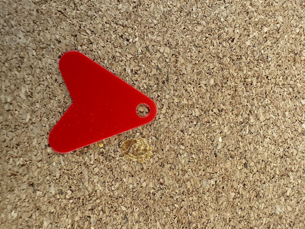 LURE TAIL ATTRACTOR BLADES LURE MAKING, SAMPLE PACK - HIGH VIS RED LARGE SIZE