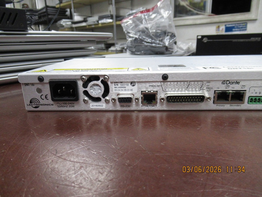 Lectrosonics DNT16i 16 Analog Input Dante Network Processor