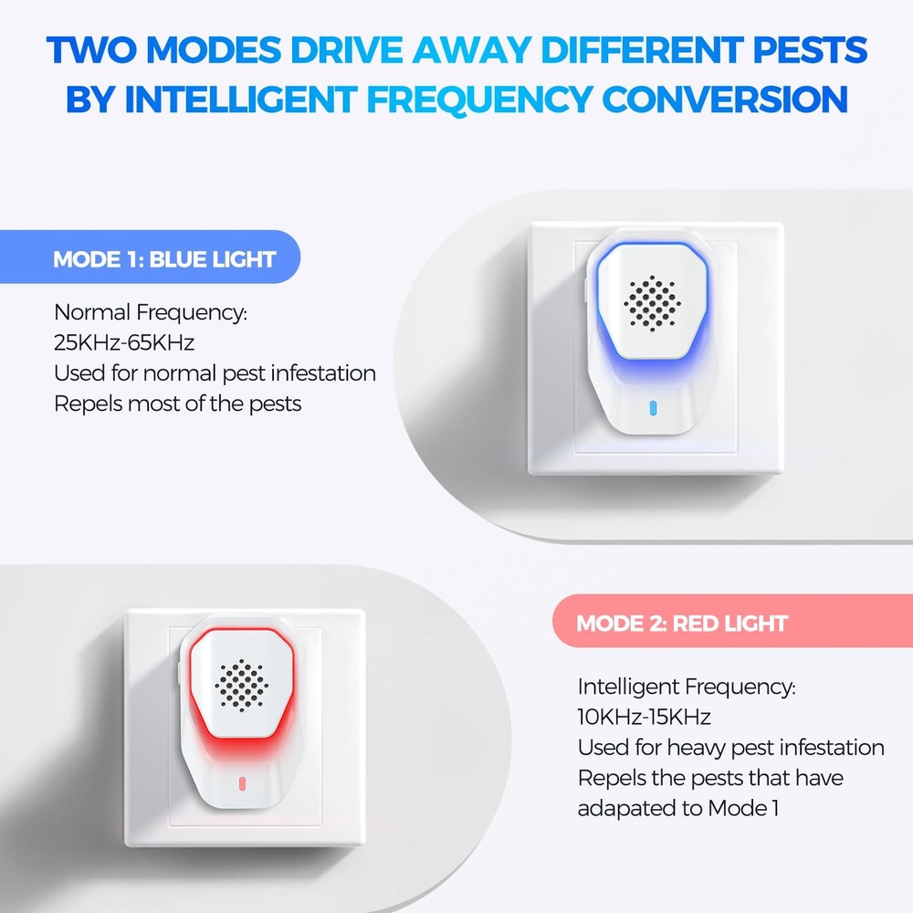 Ultrasonic Pest Control 6 Packs Electronic Spider Repeller