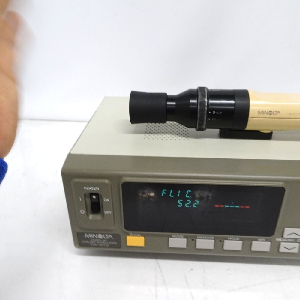 MINOLTA CA-210 Color Analyzer W/ Probe Unproofread Tested Working