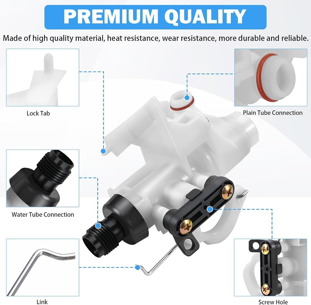 Upgraded Thetford Aqua Magic V Toilet Water Valve Replacement For RV Part# 31705