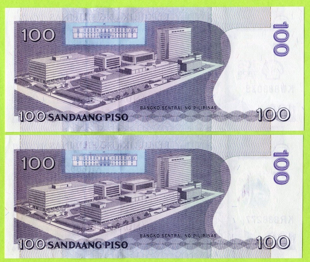 Philippines 100 Piso 2013(2014) P219 P221 UNC / Commemorative