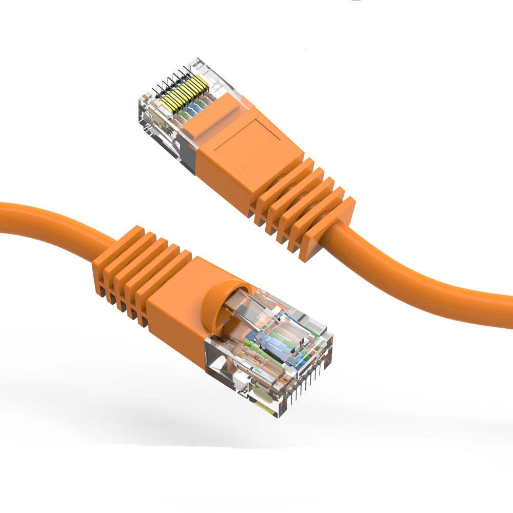 3Ft CAT5E UTP Ethernet Network Booted Cable Orange