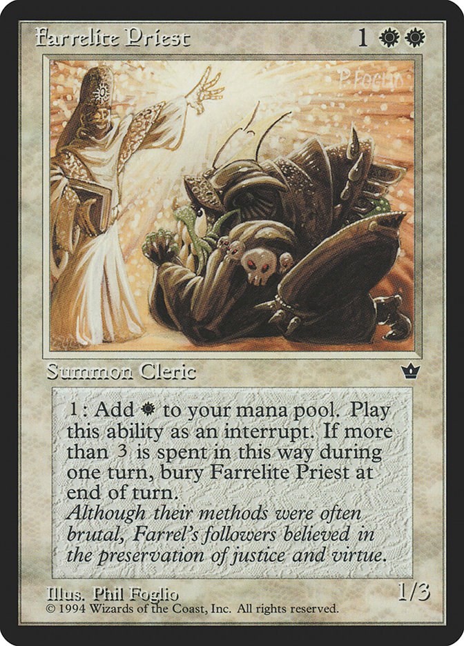 Farrelite Priest Fallen Empires N/A MTG MP