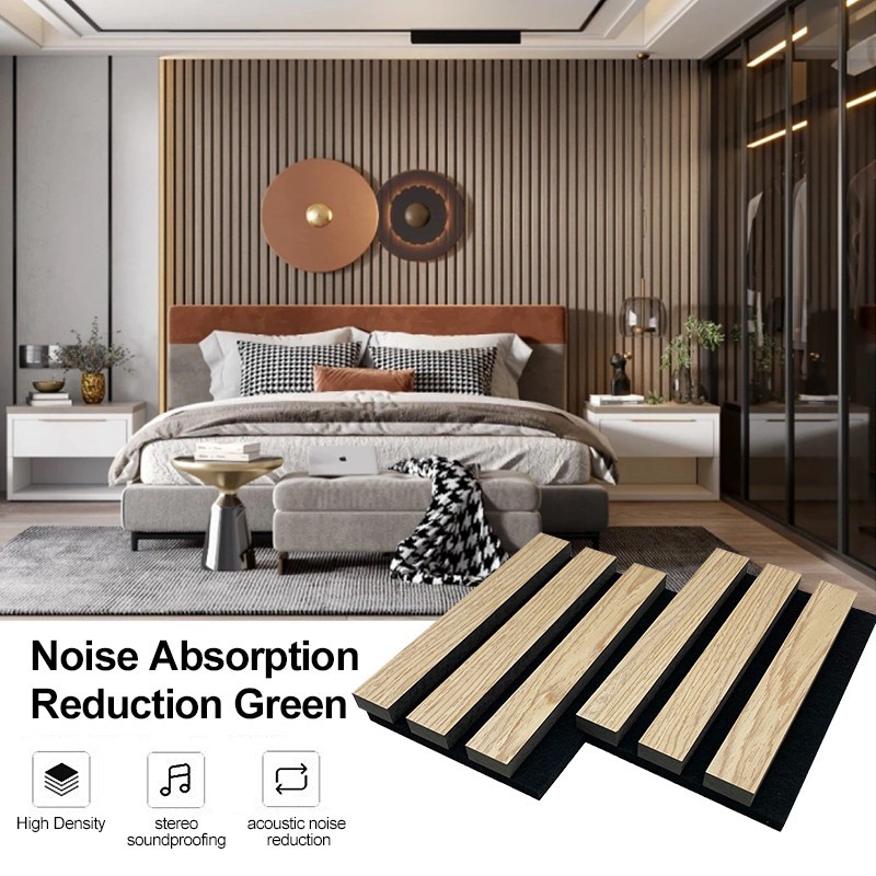 Acoustic Wood Wall Panels Samples Pack/White oak-4PCS