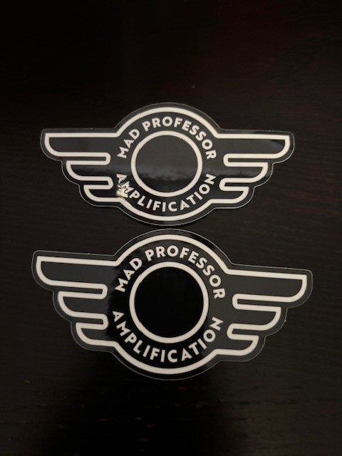 Mad Professor Amplification Effects 4"x2" Sticker