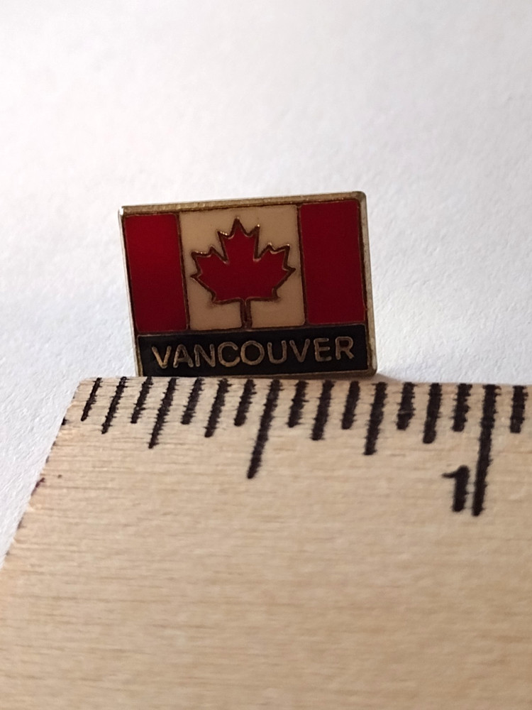 VANCOUVER Red Canada Maple Leaf Flag Small Tack Pin