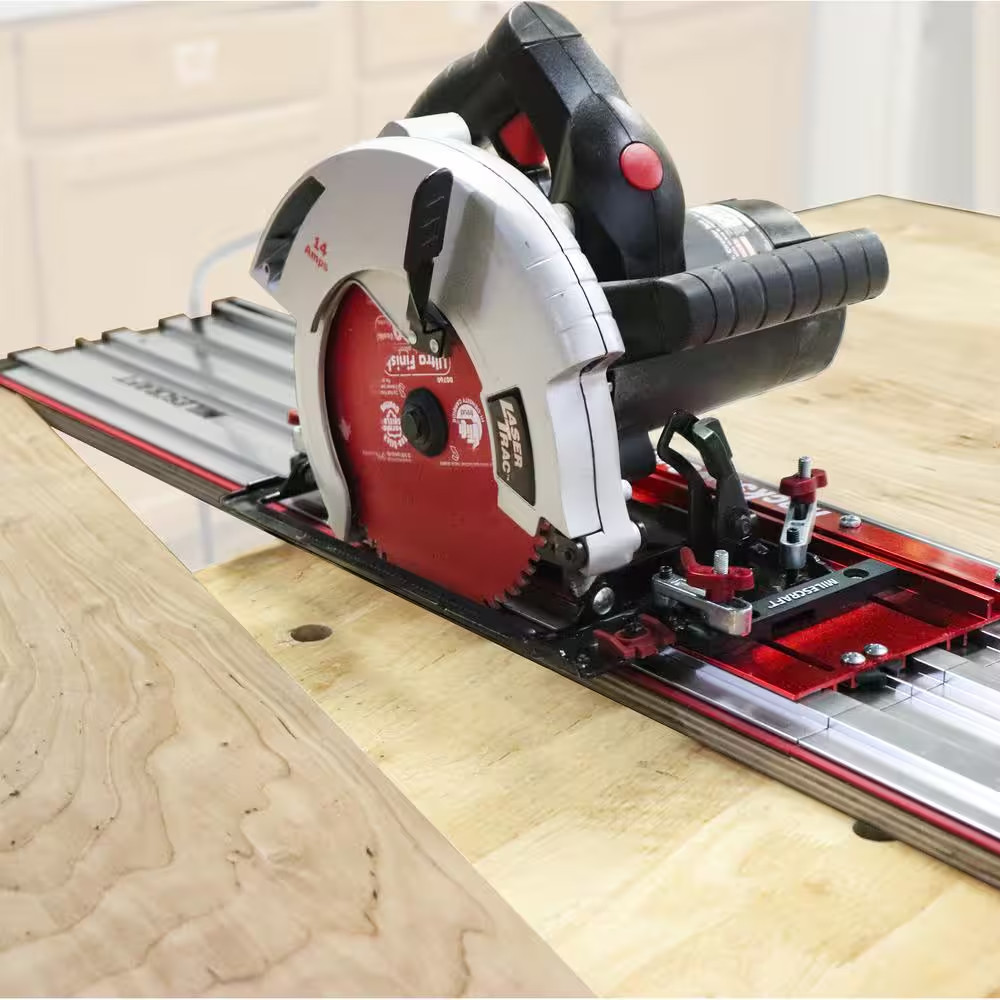 Track Saw Guide - Universal Compatibility for Circular Saws. Expandable 50 In. C