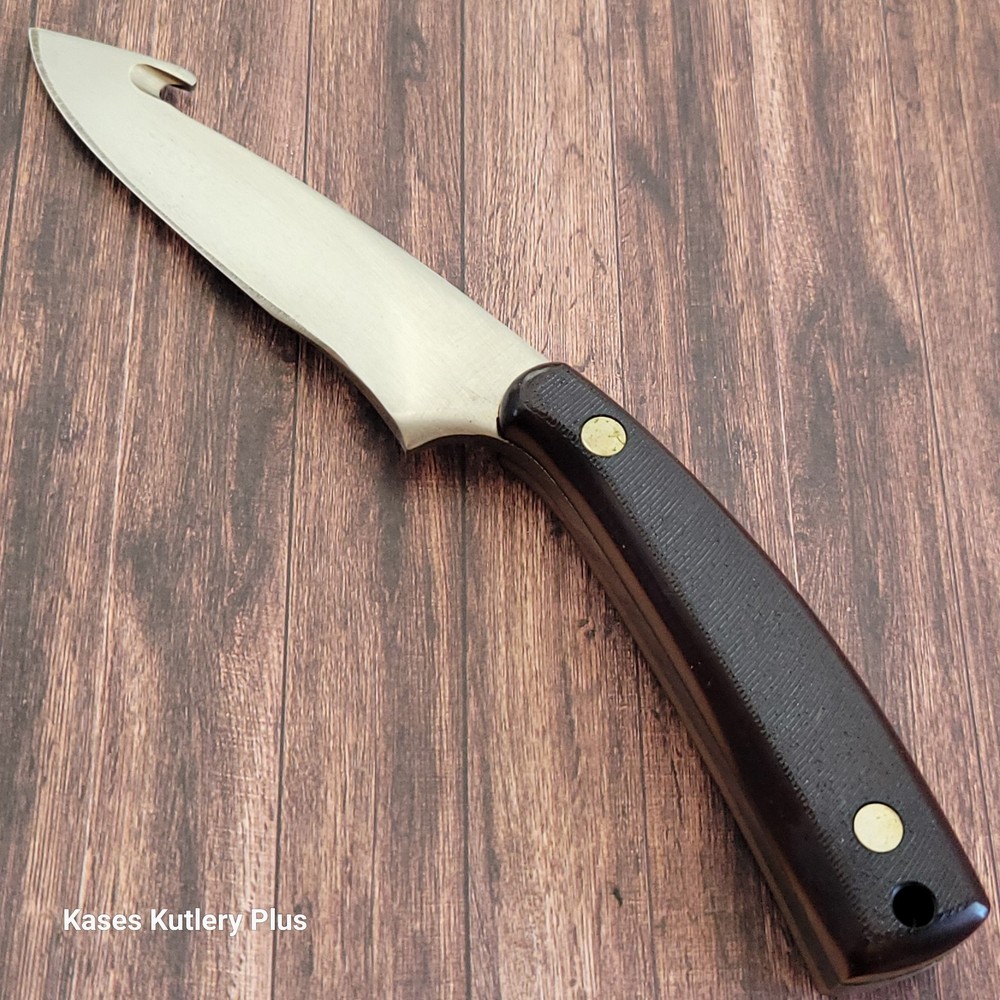 Schrade Old Timer 158OT Guthook Fixed Blade Knife USA W/Sheath