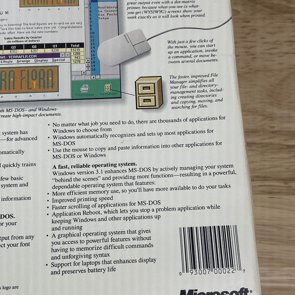 Microsoft Windows 3.1 Operating System Vintage PC Software Complete 6 Disk Set