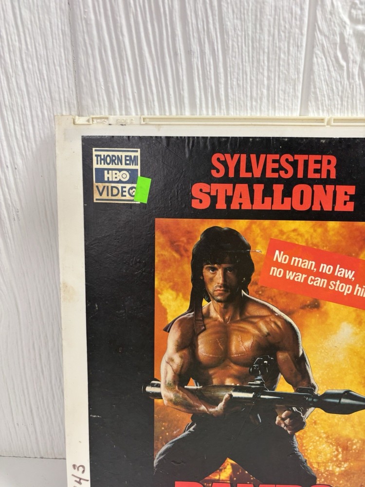 Rambo First Blood Part II (1985) CED Videodisc Untested