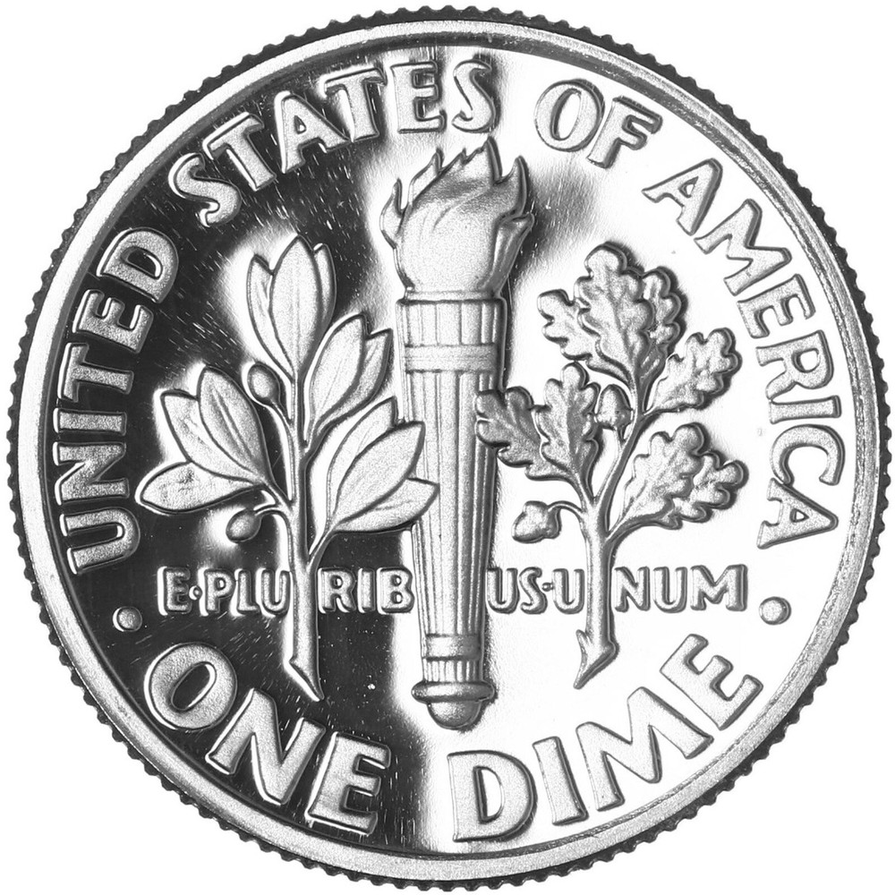 1992 S Roosevelt Dime Gem DCam Proof CN-Clad