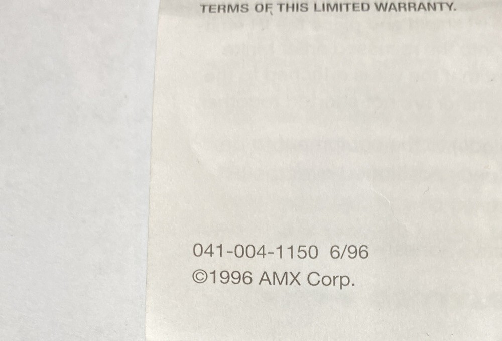 AMX CC-IRC NetLinx IR Emitter Cable