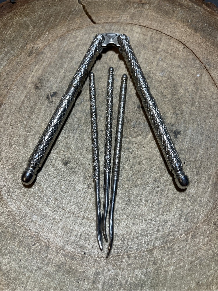 Vintage Seafood Nut Cracker With 3 Picks Nice Condition