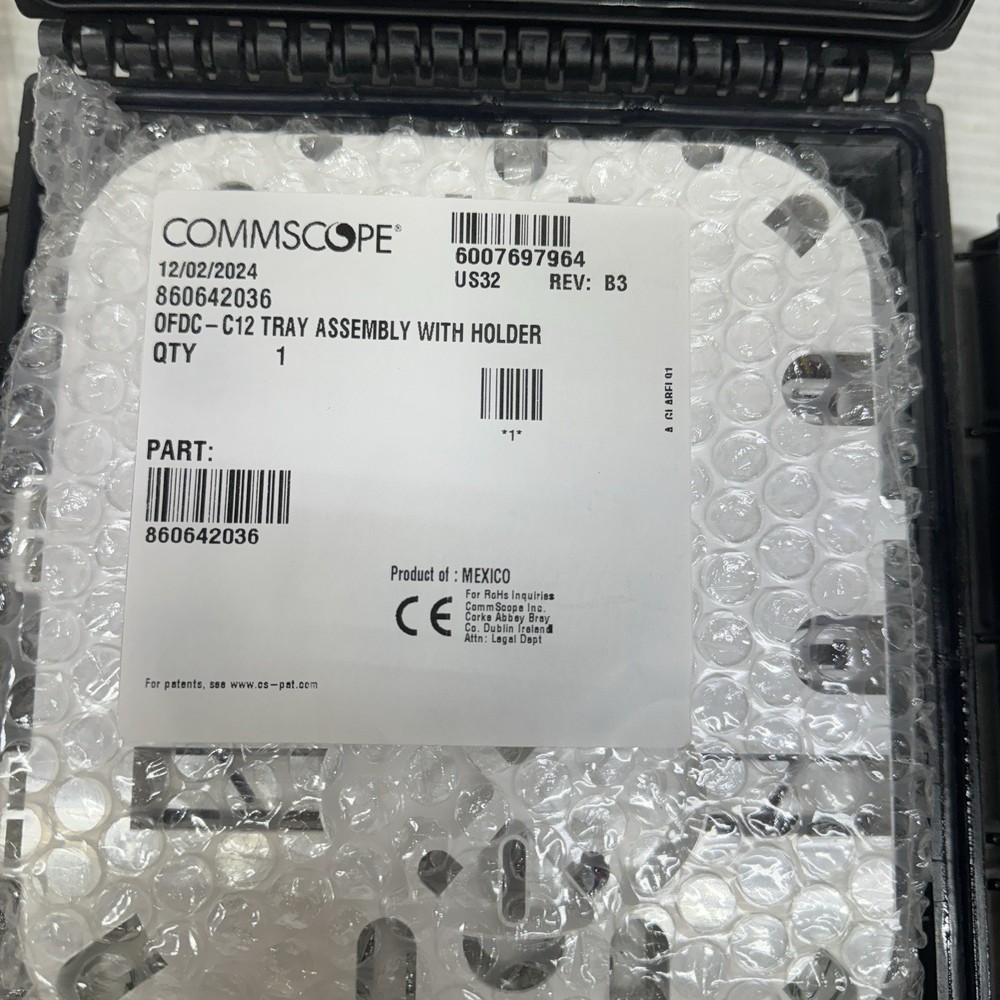 Commscope OFDC-C12 Tray Assembly with Holder w/ Accessories