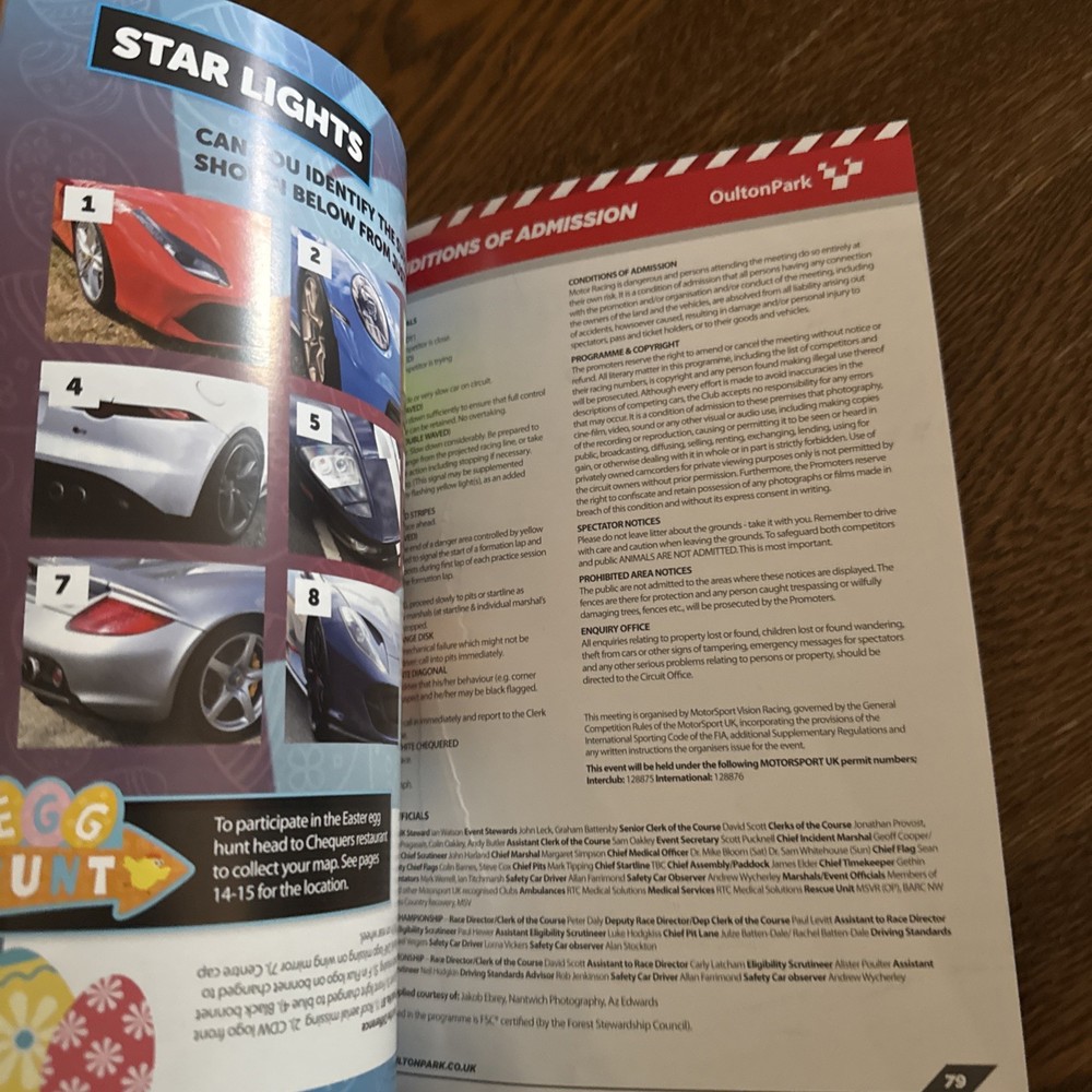 British GT Programme - April 2023 - Oulton Park - Pre owned
