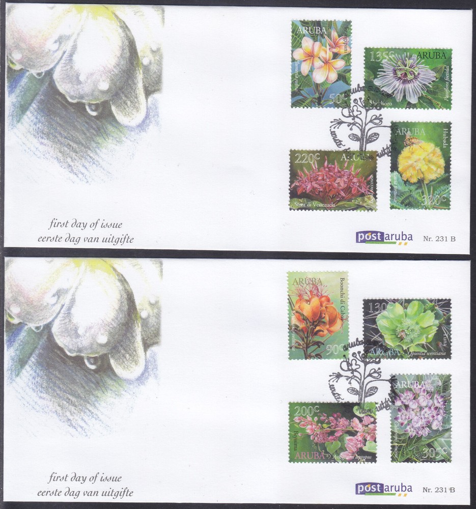 Aruba Issue FDC 2017 (231) Flowers