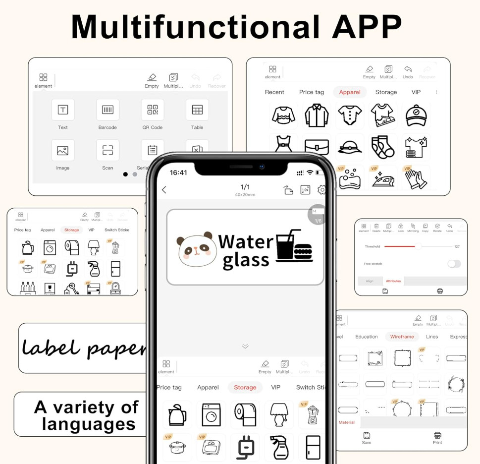 NIIMBOT D11 Label Maker Machine Label Printer Portable Special Edition