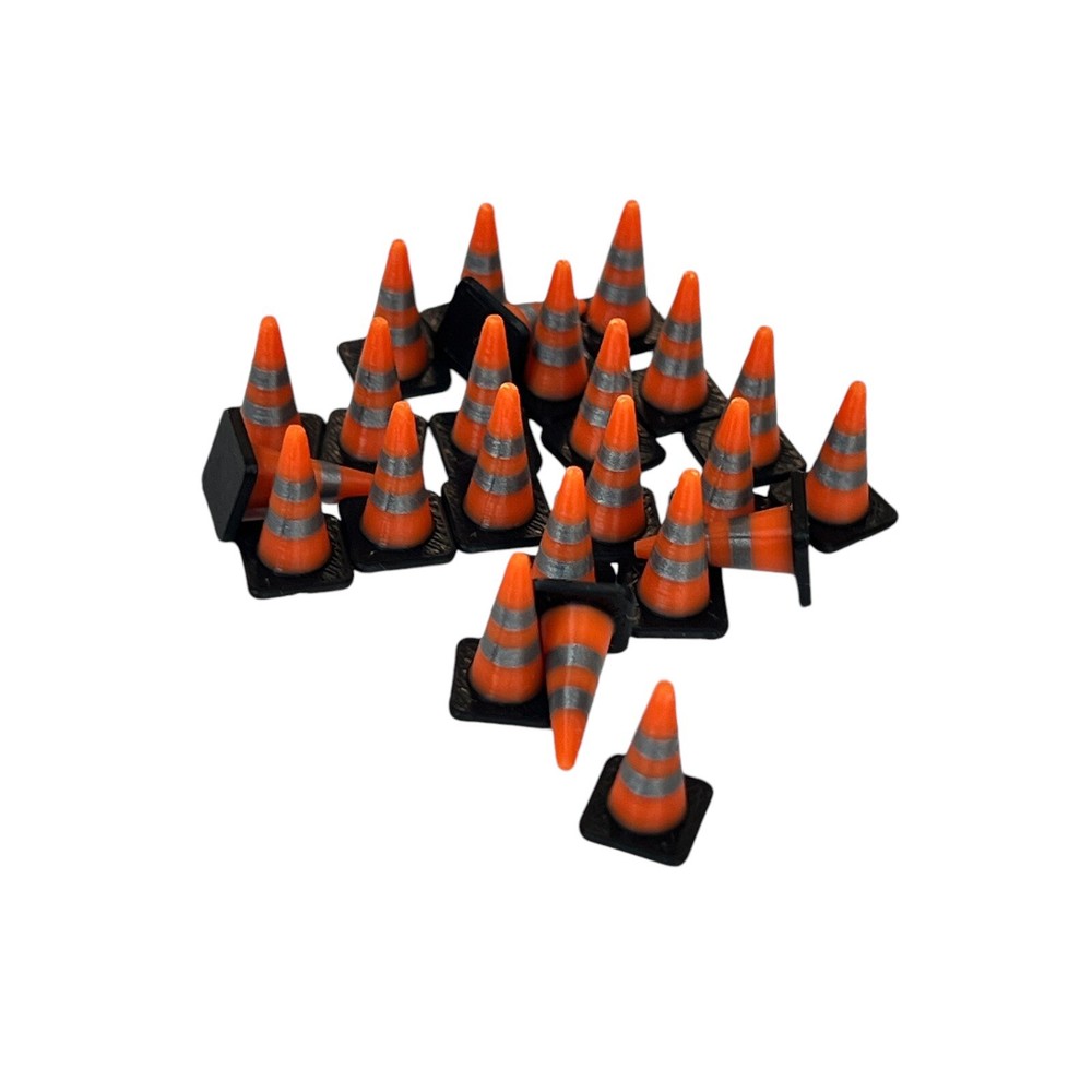 1/50 Scale Traffic Cones *24 Pack* Silver Bands