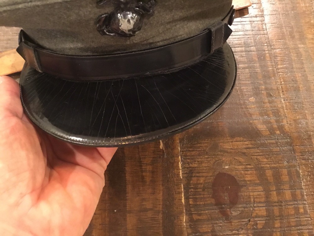 ORIGINAL WWII USMC ENLISTED VISOR CAP