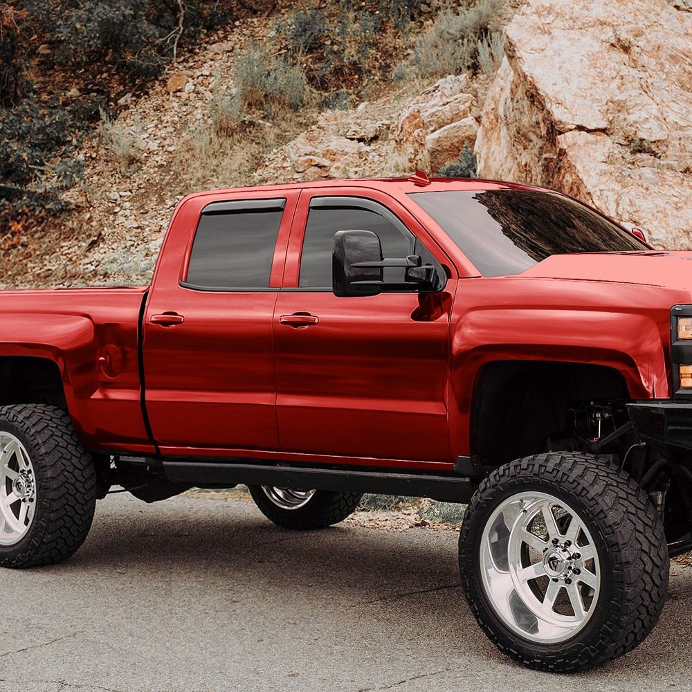 Durable Rain Guards Vent Visors Shade For 2014-2018 Chevrolet Silverado Crew Cab