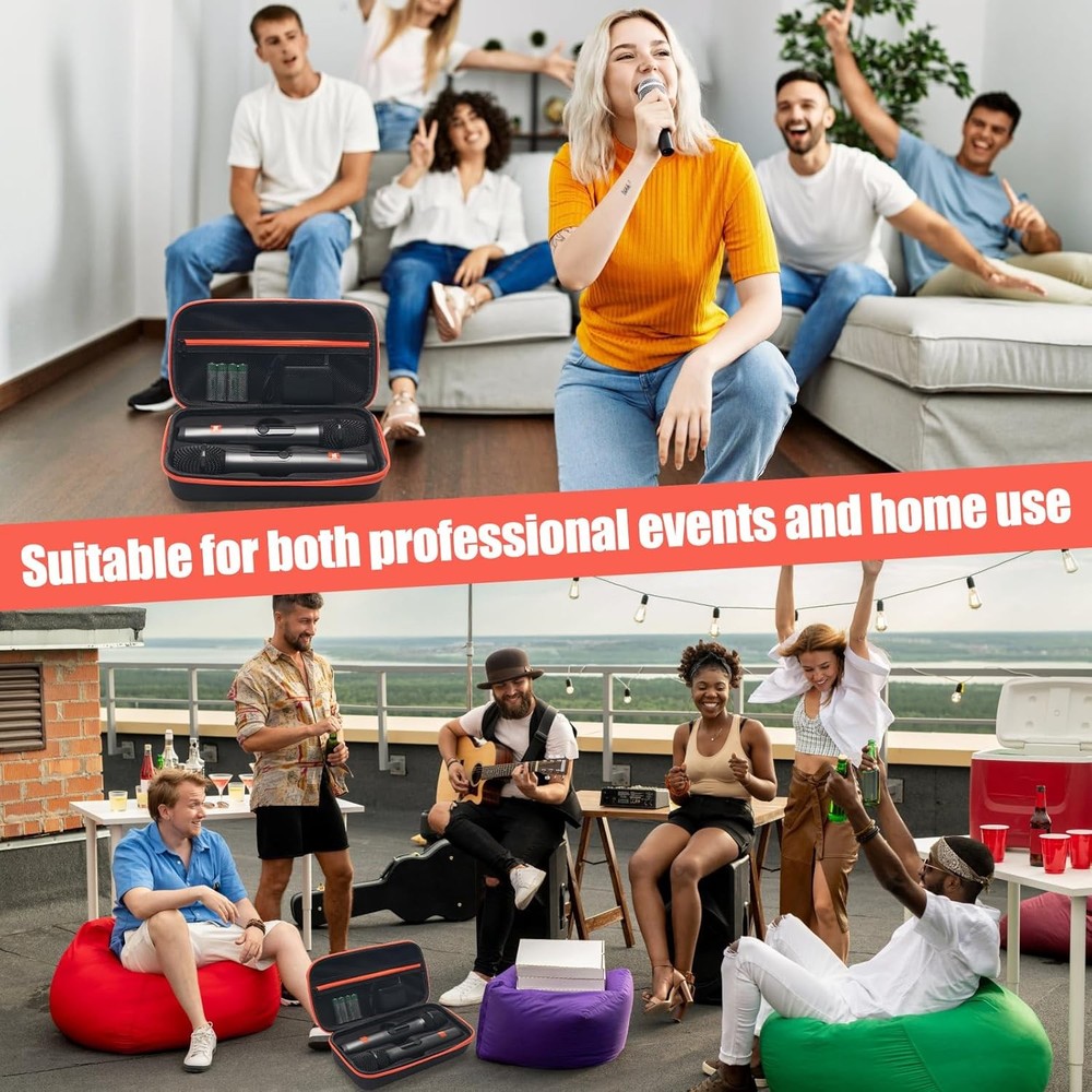 Coitak Wireless Microphone Case for JBL Wireless 2 Microphone System, Handheld D