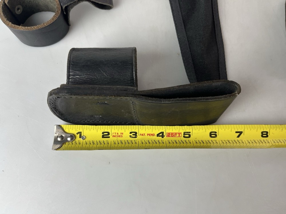 Vintage Heavy Duty Leather Flashlight Holders