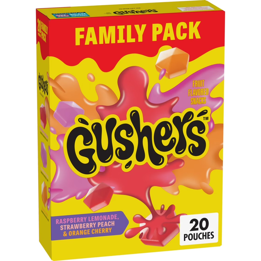 Gushers Fruit Flavored Snacks, Easter Basket Stuffers, 20 Ct, 16 oz