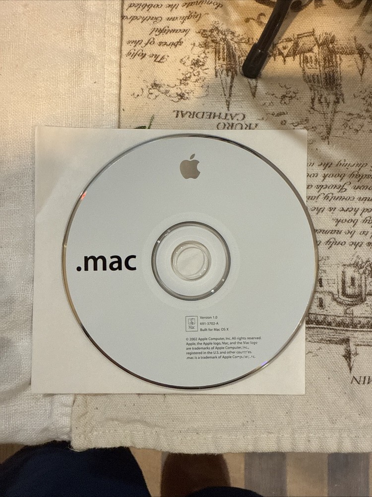 2002 Macintosh Mac .Mac Software Installation CD Version 1.0 Built For OS X
