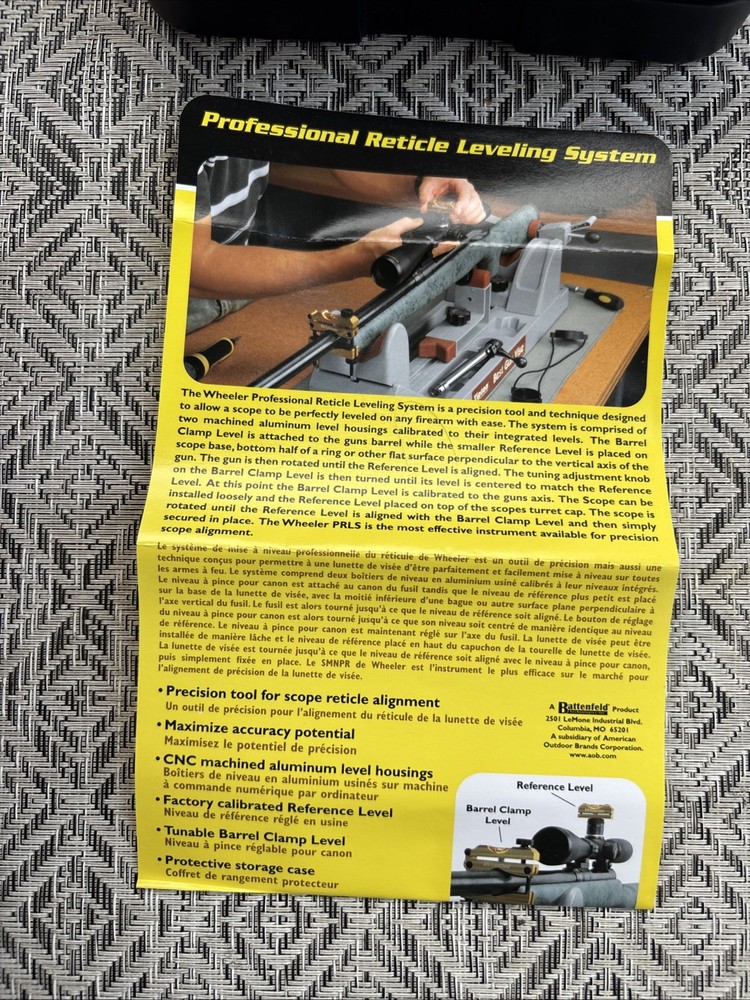 Wheeler Engineering Professional Reticle Leveling System For Scope Alignment