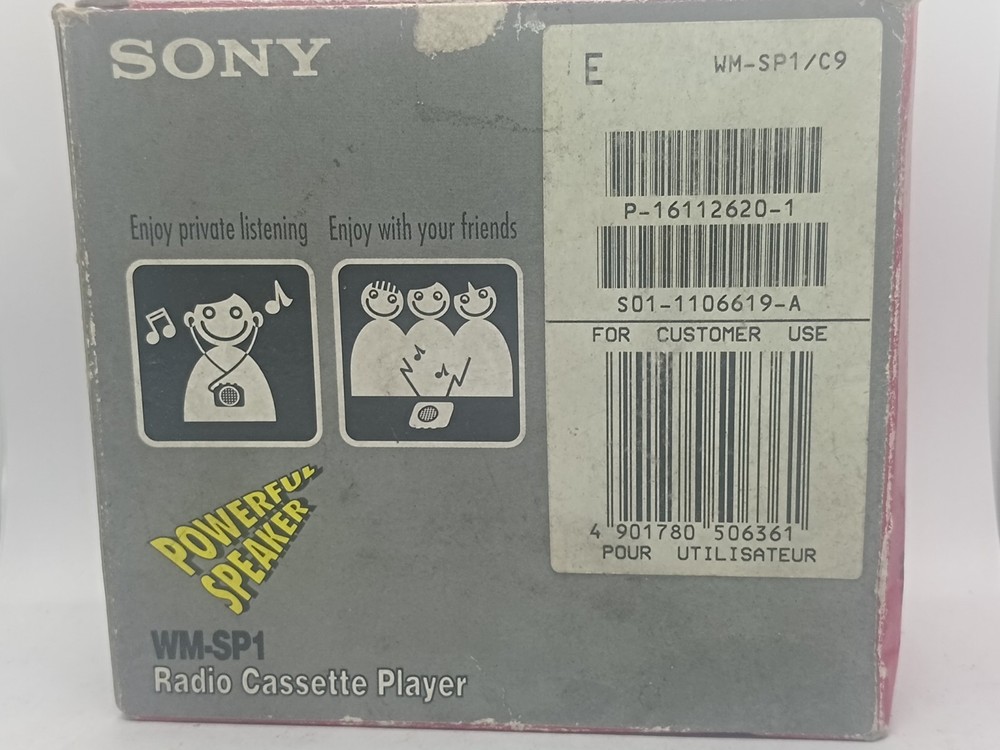 Sony WM SP 1 Walkman Cassette player working with box