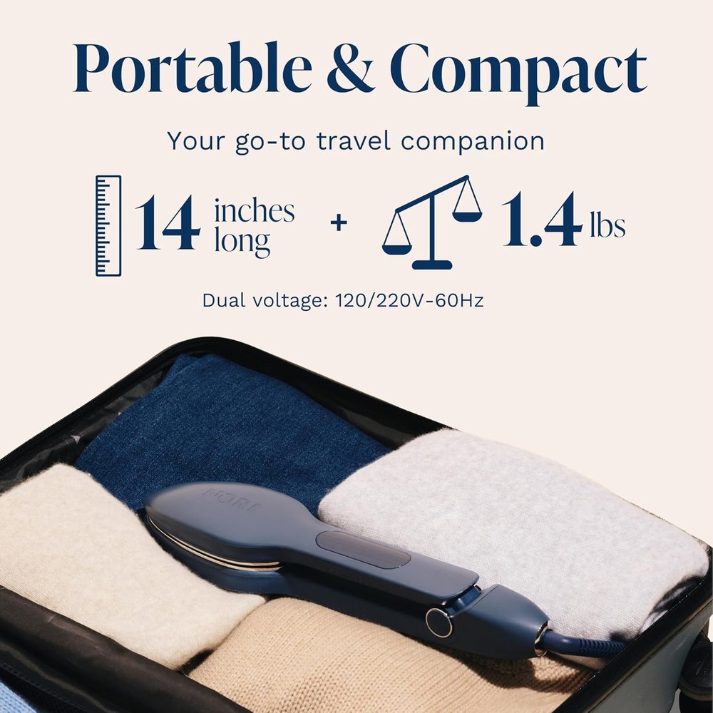Handheld Iron With Optional Steam Feature - No Ironing Board Required