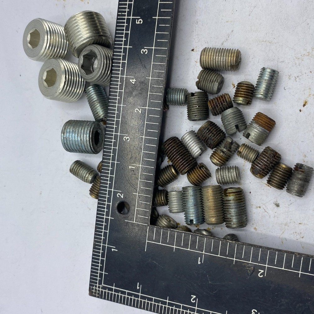 LOT OF 53 ASSORTED THREAD INTERNAL HEX KEPALA PIPE PLUGS INSERT KIT 🎯