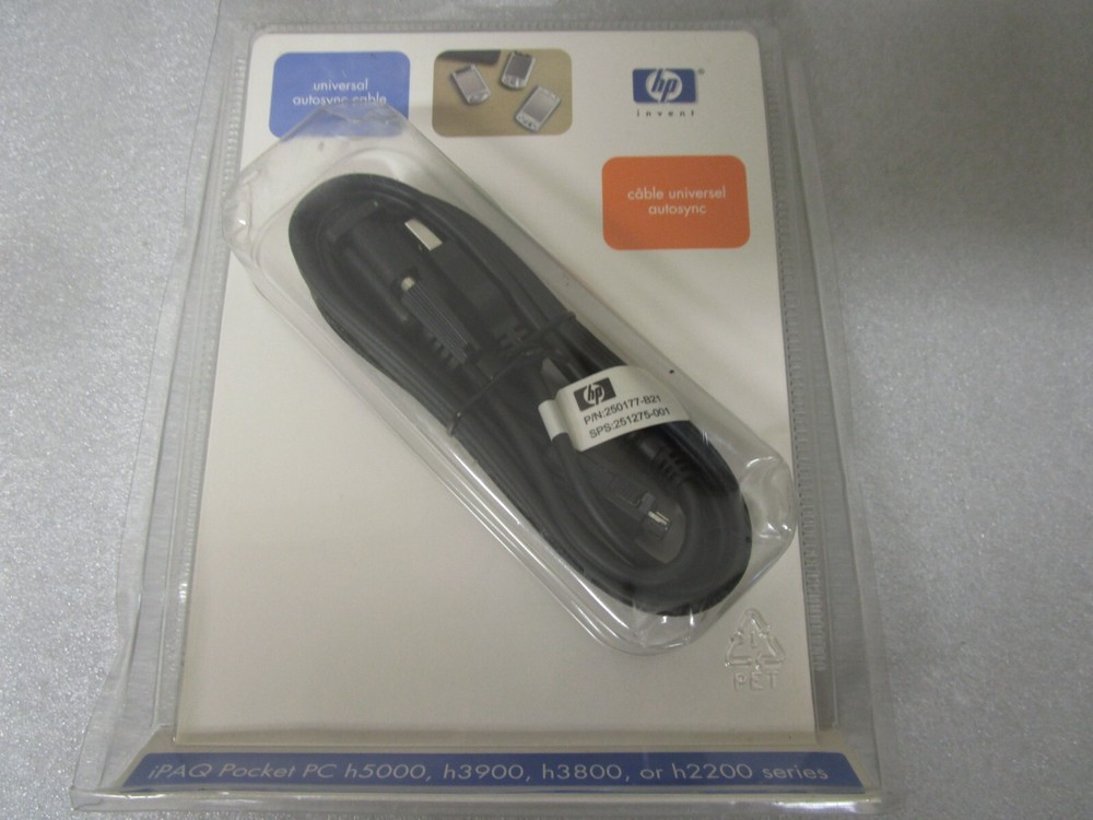 HP iPAQ Pocket PC - Universal Auto sync Cable Part #FA122A#AC3
